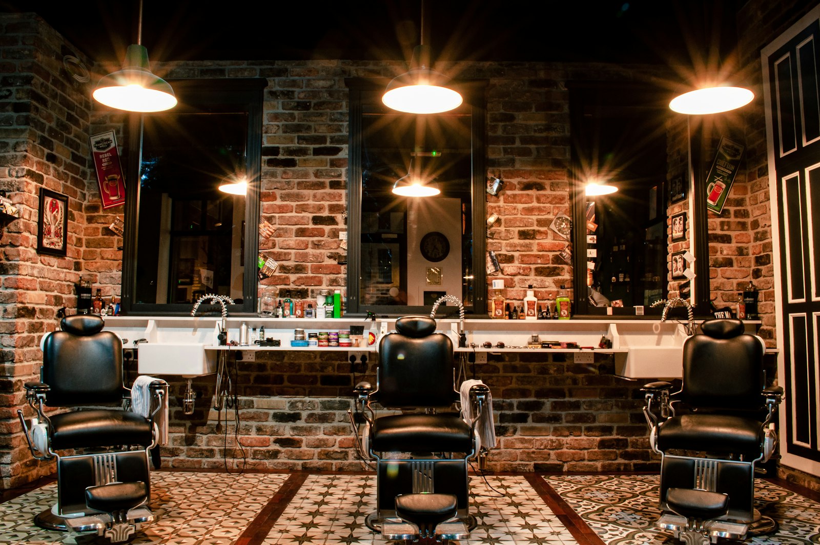 Inside a local independent barber shop